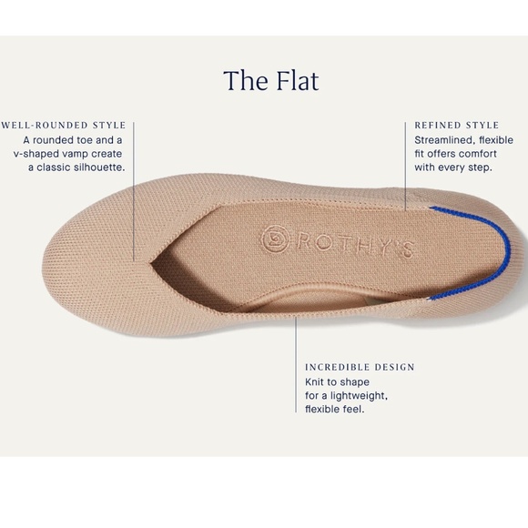 Rothy's Grey Spotted Round Toe Flats, Limited Edition Print - Picture 4 of 16